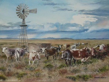  Cattle Art Painting - cattle malcomess ngunis